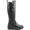 HEAVENLY FEET WOMENS ANKLE BOOT - BLACK